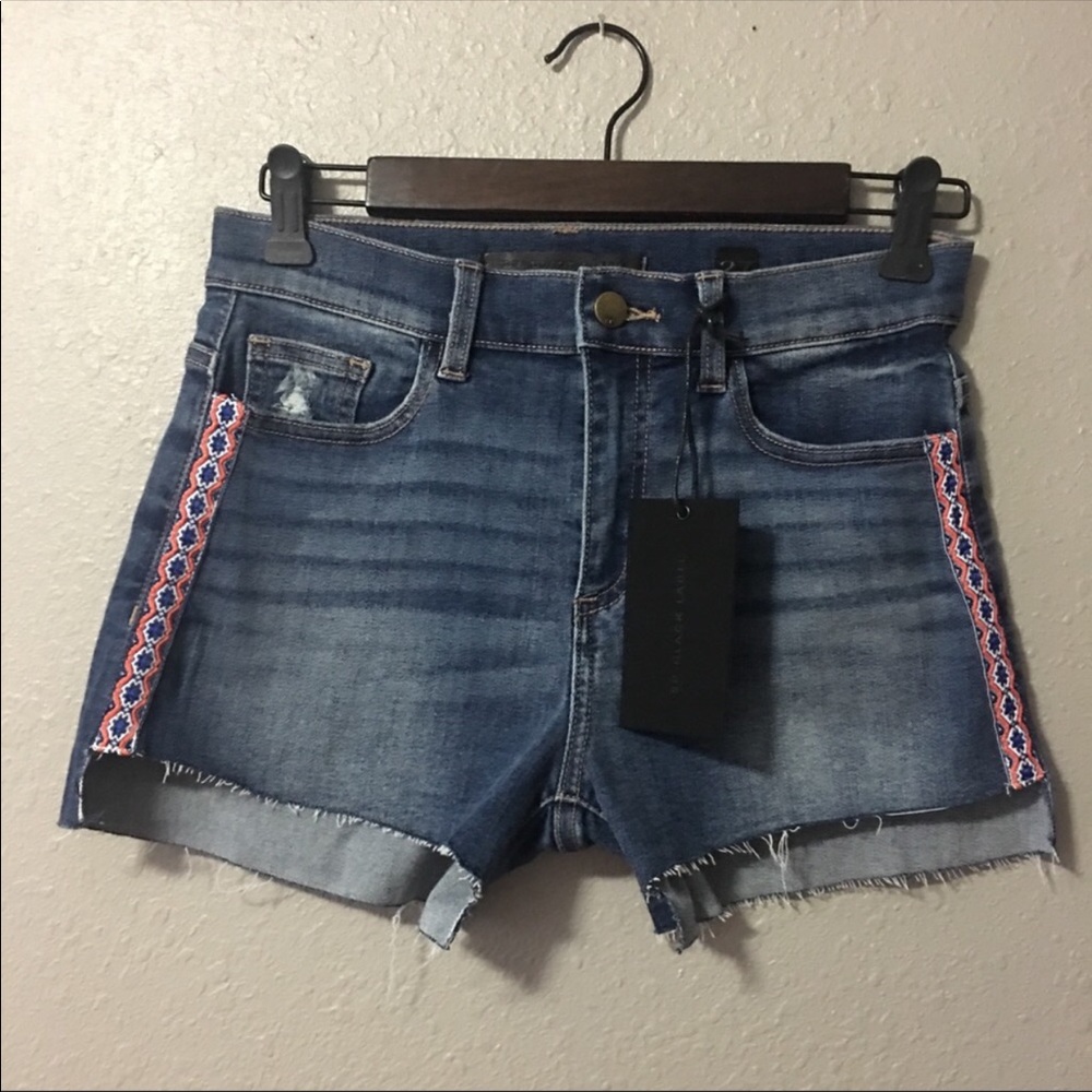 New SP Black Label boho cut off shorts size 27
